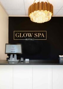 Glow Spa Buffalo Day Spa front desk in Buffalo NY